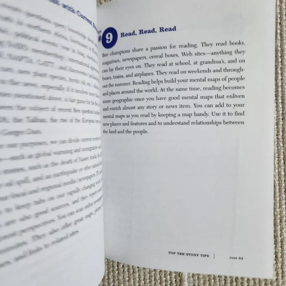 National Geographic Bee Official Study Guide Updated Edition Paperback Book